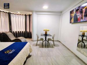 Posezení v ubytování Comfort Hostal Lima