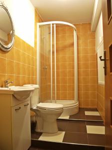 Koupelna v ubytování Kaktus Guest House