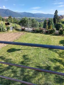 a view from the balcony of a house at Maison de vacances à la montagne avec vue panoramique in Bolquere Pyrenees 2000