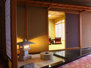 Istumisnurk majutusasutuses Ooedo Onsen Monogatari Premium Hotel New Shiobara