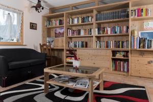 Knihovna v bed and breakfast