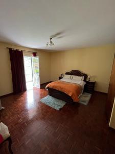 Postel nebo postele na pokoji v ubytování Mountain retreat