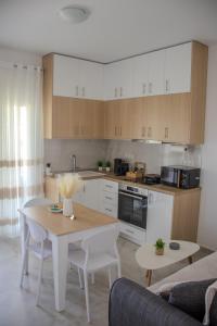 Kuchyň nebo kuchyňský kout v ubytování ELMA apartment 1 Kremasti