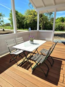 Balkón nebo terasa v ubytování Hof Hagen - "Bei der Gänsewiese" Neubau