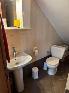 Koupelna v ubytování Toroni House!