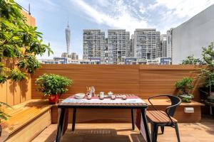 Balkón nebo terasa v ubytování Guangzhou JinTang Hotel
