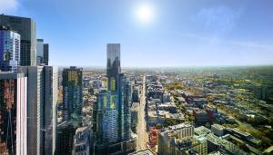 Nespecifikovaný výhled na destinaci Melbourne nebo výhled na město při pohledu z apartmánu