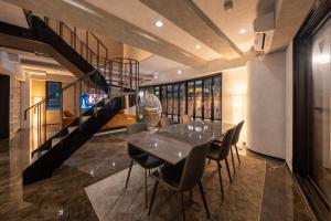 Posezení v ubytování Zen House Umeda