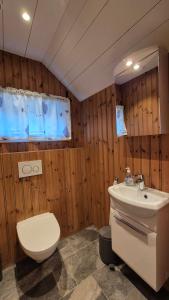 Koupelna v ubytování Astabrygga - Lofoten Jacuzzi