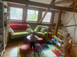Posezení v ubytování Apartmány Dolní Vítkov