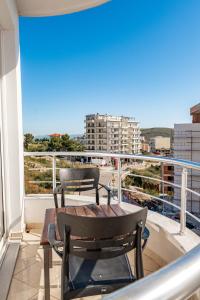 Balkón nebo terasa v ubytování ALNES HOTEL