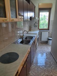 Kuchyň nebo kuchyňský kout v ubytování AS Apartment Tetovo