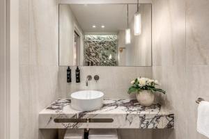 Koupelna v ubytování Hotel Fori Imperiali