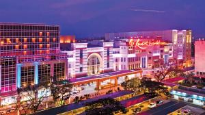 a view of a city at night with buildings at A&G Condotel at 101 Newport Near NAIA T3 in Manila