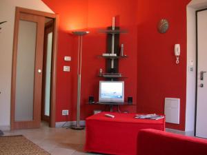 TV a/nebo společenská místnost v ubytování Rosta Residence Ranverso