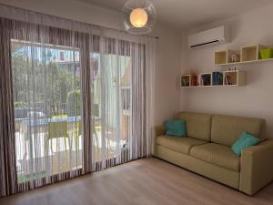 Posezení v ubytování Casa Luna a Porto Pino