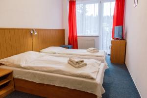 Postel nebo postele na pokoji v ubytování Hotel Tatrawest