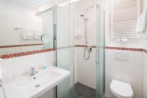 Koupelna v ubytování Hotel Rennschuh