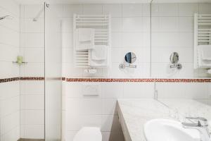 Koupelna v ubytování Hotel Rennschuh
