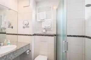 Koupelna v ubytování Hotel Rennschuh
