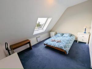 Postel nebo postele na pokoji v ubytování La Rognouse - Maison vue mer