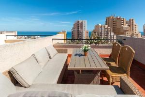 Χώρος καθιστικού στο Casa Playa Seaside Duplex