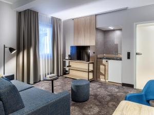 Kuchyň nebo kuchyňský kout v ubytování Hotel Purucker