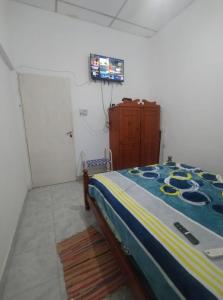 TV a/nebo společenská místnost v ubytování Finca LA Soñada