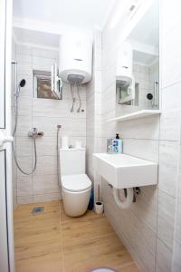 Koupelna v ubytování Jadran Apartments