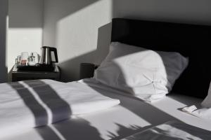 Postel nebo postele na pokoji v ubytování Hotel Astor