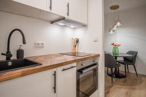 Köök või kööginurk majutusasutuses Strand voraus +6 fotot