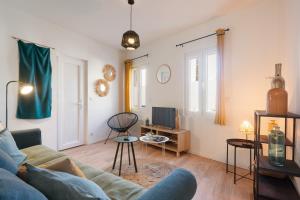 Posezení v ubytování Charmante Maison à Rouen