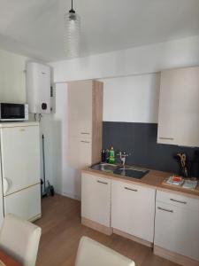 Kuchyň nebo kuchyňský kout v ubytování Marinero Apartment