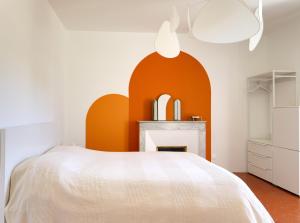 Appartement 7 pers-Terrasse-Vue Parc客房内的一张或多张床位