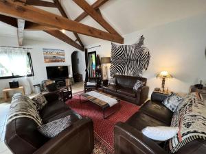 Χώρος καθιστικού στο Résidence 114-vendays - 114 - Tranquillité et repos dans cette grande maison à Vendays MAE-7131