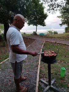 Equipo para parrilladas disponible en la casa vacacional
