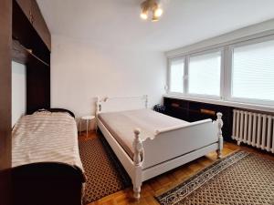 Postel nebo postele na pokoji v ubytování Dvosoban stan sa predivnim pogledom - Čengić Vila