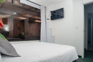 TV a/nebo společenská místnost v ubytování Innovar Casa Hostal