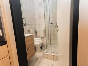 布里克森谷地霍普夫加尔滕Hoffie的带马桶和淋浴的浴室 更多15张照片