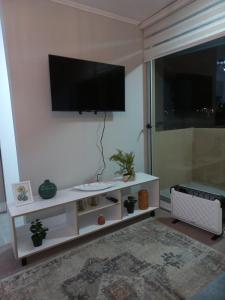 TV a/nebo společenská místnost v ubytování Agradable departamento familiar en Los Andes