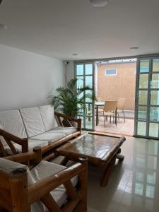 Χώρος καθιστικού στο Hotel Villa María Coworking