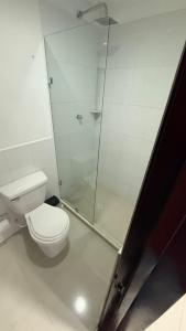 Ένα μπάνιο στο Hotel Villa María Coworking