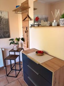 Kuchyň nebo kuchyňský kout v ubytování Apartment Dietze