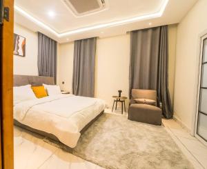 Postel nebo postele na pokoji v ubytování Condo in Accra/close to airport + 26 fotografií
