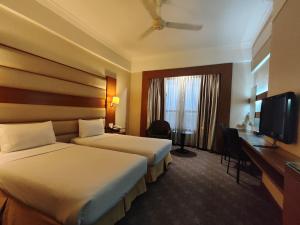 TV a/nebo společenská místnost v ubytování Pearl View Hotel Prai, Penang