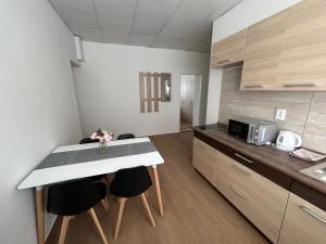 Kuchyňa alebo kuchynka v ubytovaní Skodova 4 Apartments
