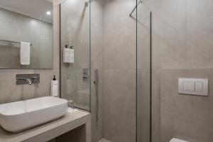 Koupelna v ubytování Hotel Rema