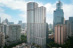 Utsikt over Guangzhou, enten fra hotellet eller fra et annet sted