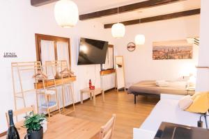 TV a/nebo společenská místnost v ubytování Casa Tequila