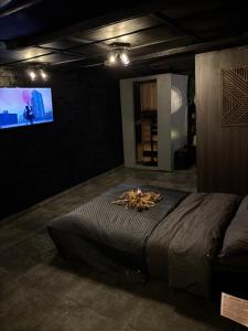 TV a/nebo společenská místnost v ubytování House of Taupe